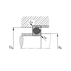 主轴轴承 HCB7201-E-T-P4S, 调节，成对或单元安装，接触角 α = 25°，陶瓷球，限制公差